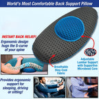 Ergonomic Orthopedic Back Support Pillow (18 x 9 Inch / 1 Pc)
