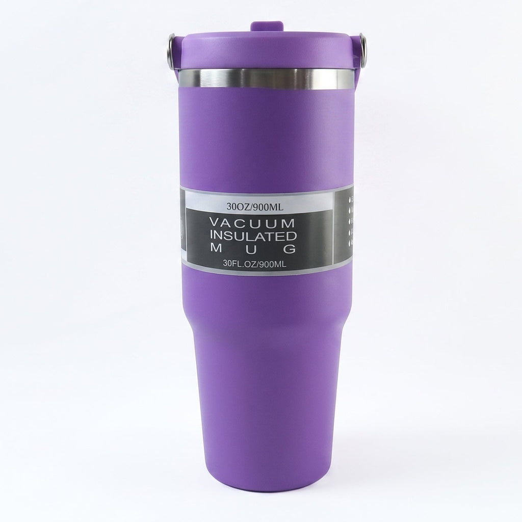 Premium Stainless Steel Vacuum Insulated Travel Mug Tumbler  (890ML / 1 Pc / Mix Color)
