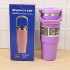 Premium Stainless Steel Vacuum Insulated Travel Mug Tumbler  (890ML / 1 Pc / Mix Color)
