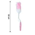 Bottle & Nipple Cleaning Brush with 360° Rotary Handle (1 Pc)