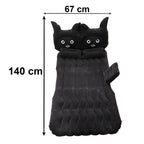 Cute Car Air Mattress Set with Black Cat Pillow for Comfortable Sleeping on the Go (1 Set)