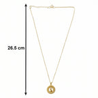 Stylish Fancy Golden Necklace with Intricate Design (1 Pc)