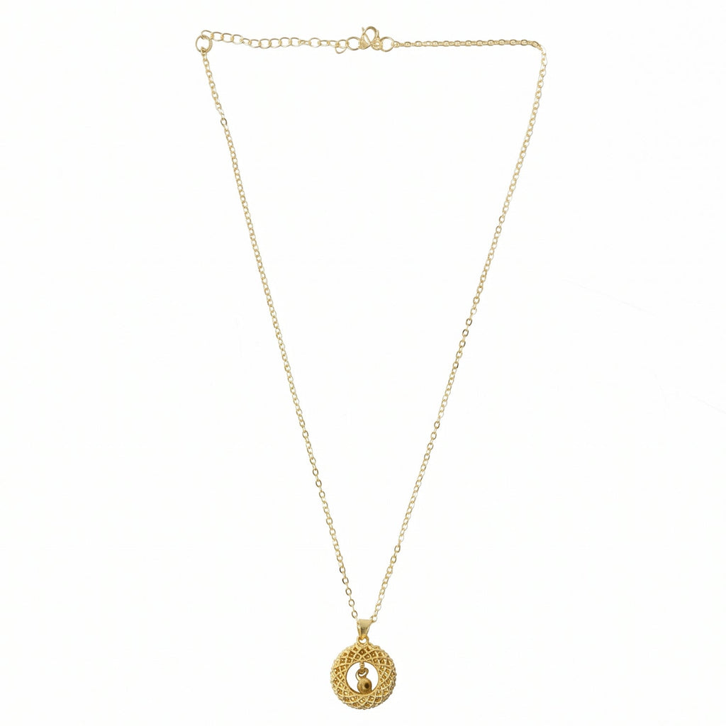 Stylish Fancy Golden Necklace with Intricate Design (1 Pc)