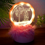 Romantic Round Love Couple Decorative Showpiece