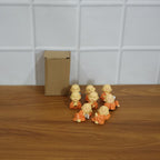Adorable Mini Monk Buddha Idol Set (8 Pc)
