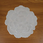 Round Floral Design PVC Table Mat 1 Pc 36x36 Cm