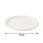 Plastic Round Dinner / Serving Plate – 19 cm (1 Pc)