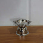 Silver diya for pooja