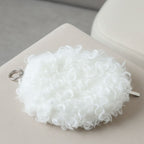 Soft fuzzy purse close detail
