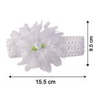 Cute Soft Elastic Floral Baby Headband Stylish Stretchable Hair Band (1 Pc)