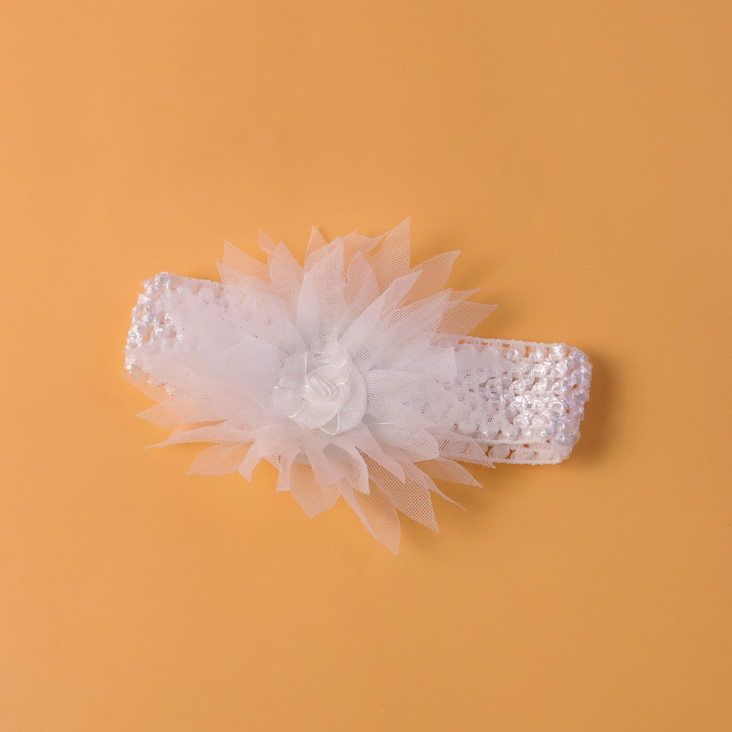 Cute Soft Elastic Floral Baby Headband Stylish Stretchable Hair Band (1 Pc)