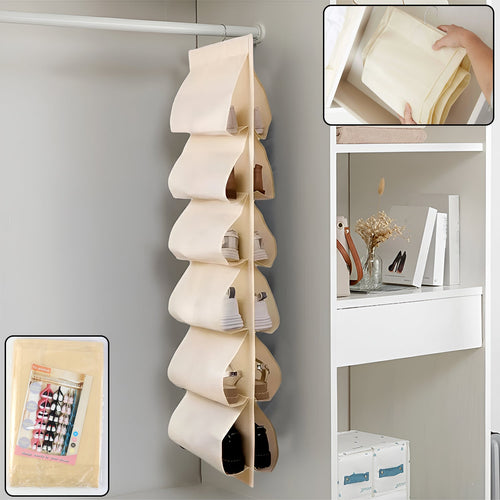 12 Grids Hanging Storage Bag (1 Pc / 12 Pocket / Mix Color)-Bags, Wallets and Luggage-AniGuess-AniGuess