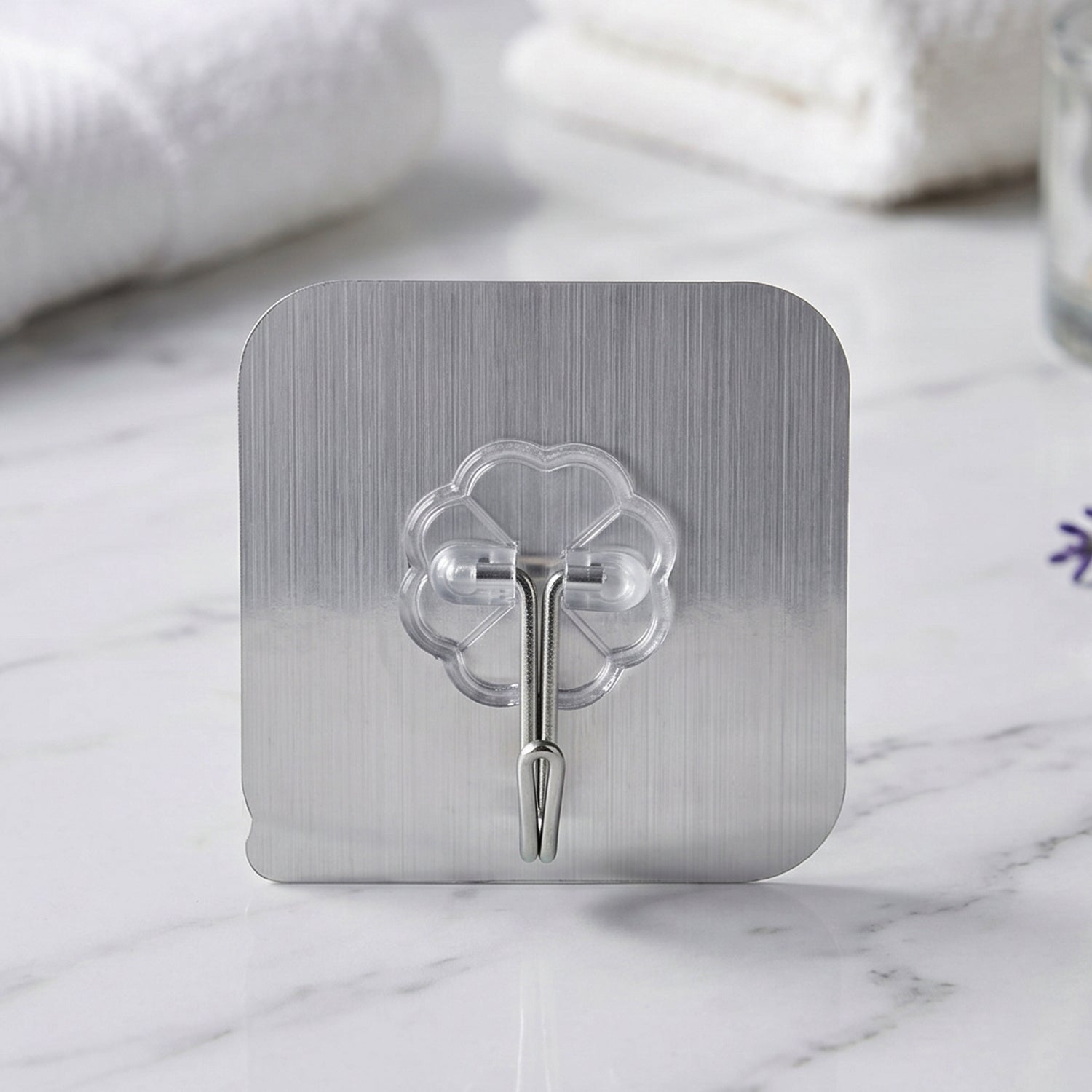 Transparent Heavy Duty Self Adhesive Wall Hook (1 Pc)