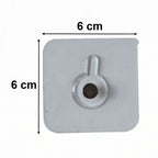 Transparent Self Adhesive Utility Wall Hook Sticker (1 Pc)