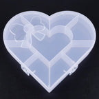 Heart-shaped organizer box back view India