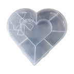 Heart craft bead storage box top view India