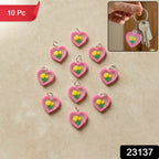 cute heart flower keychain