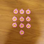 decorative smiley flower keychain
