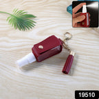 Portable Hand Sanitizer Holder Keychain with Tassel (1 Pc)