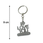 Premium Metal Love You Keychain 1 Pc