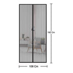  Magic Mesh Hands-Free Screen Door Instant Opening - comparison shot