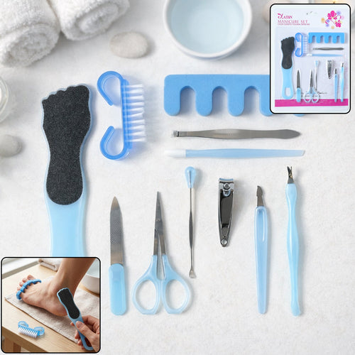 11 in 1 Manicure Pedicure Grooming Kit Nail Care Set (1 Set)-Health & Personal Care-AniGuess-AniGuess