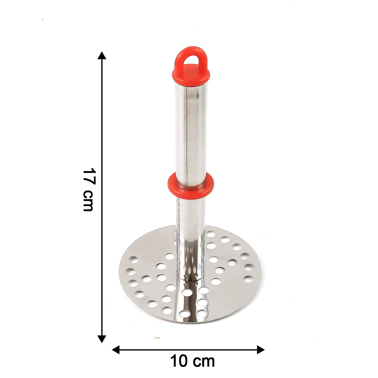 Stainless Steel Potato Masher with Ergonomic Handle (17cm / 1 Pc)