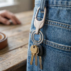 Durable Metal Keychain with Secure Clip (1 Pc)
