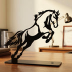 decorative black horse statue