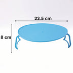 Decorative Non-Slip Plastic Serving Tray with Stand (1 Pc)