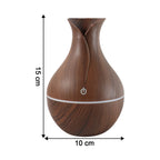  Mini Wooden Vase Pot Diffuser Mist Humidifier - angle