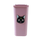 mini trash can pen stand