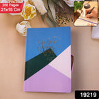 Hardcover Ruled Notebook, Diary & 200 Pages 21x15 cm (1 Pc)
