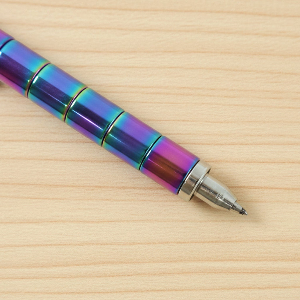 Magnetic Metal Writing Pen with Fidget Spinner Function - 1 Pc-Office Products-AniGuess-AniGuess