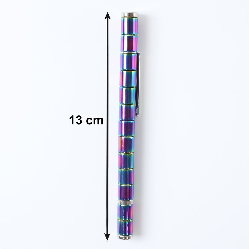 Magnetic Metal Writing Pen with Fidget Spinner Function - 1 Pc-Office Products-AniGuess-AniGuess