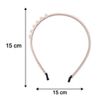 Pearl Beaded Designer Hairband for Women Stylish Headband (1 Pc)