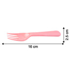 Plastic Fork Spoon,  Baby Fork Spoon Dessert Spoon (5pc set)