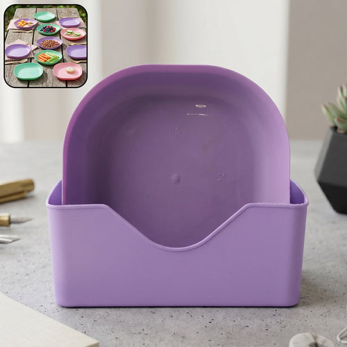 11 in 1 Multipurpose Plastic Snack Serving Tray Plates  (1 Set)-Home & Kitchen-AniGuess-AniGuess