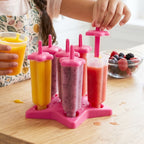 Plastic Ice Cream Molds with Lid (1 Set / 6 Pc)