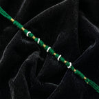 Traditional Green Pearl Beaded Rakhi (1 Pc, Mix Color)
