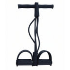Portable Pull Rope Resistance Exerciser with Foot Pedal Support (1 Pc)