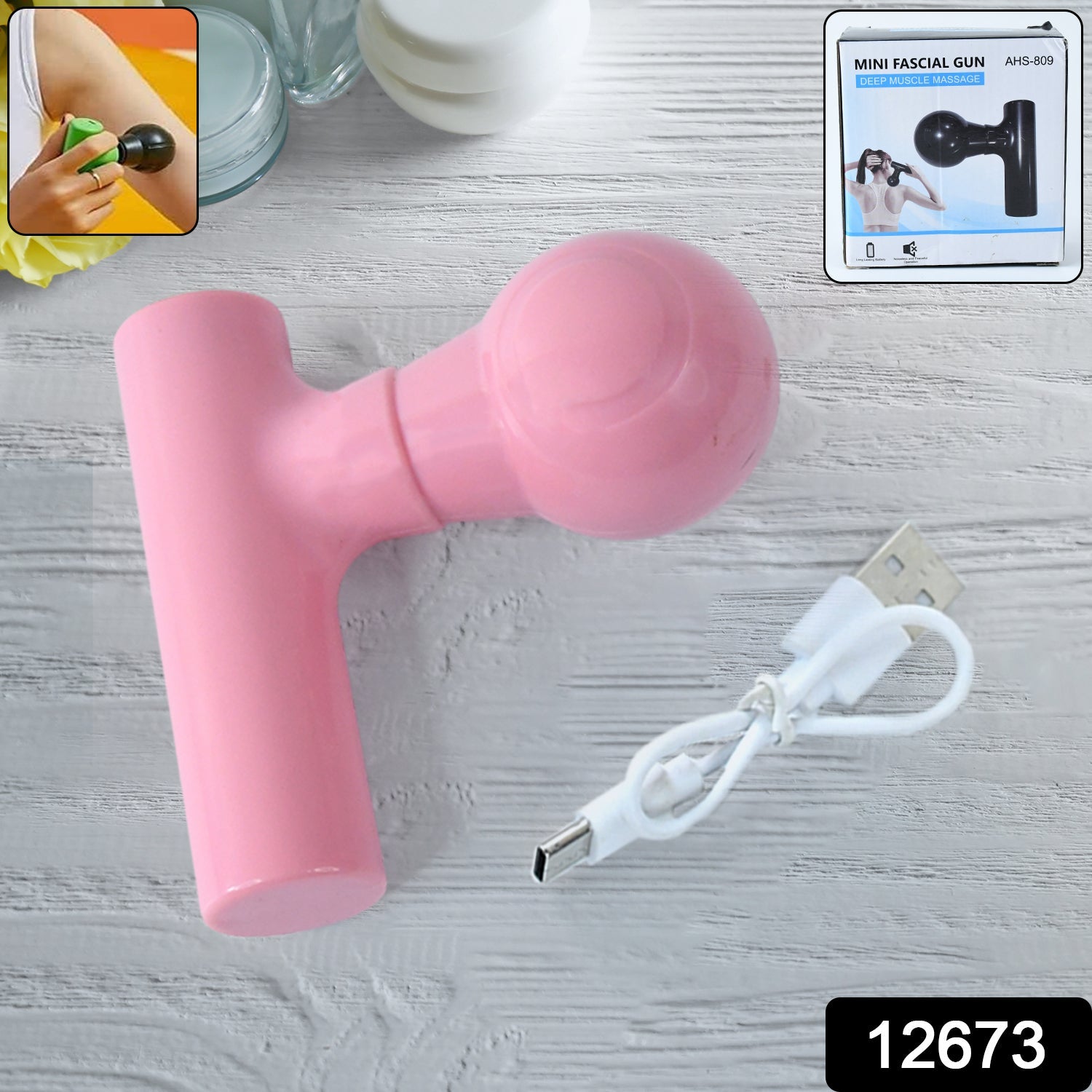 Black Mini Pocket Size Massager-Health & Personal Care-AniGuess-AniGuess