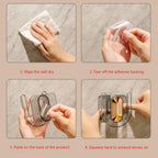 Self-Adhesive Wall Mount Slipper Holder (1 Pc)