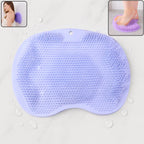 Purple Silicone Bath Massage Cushion – Suction Cup Exfoliating Foot Scrubber & Mat