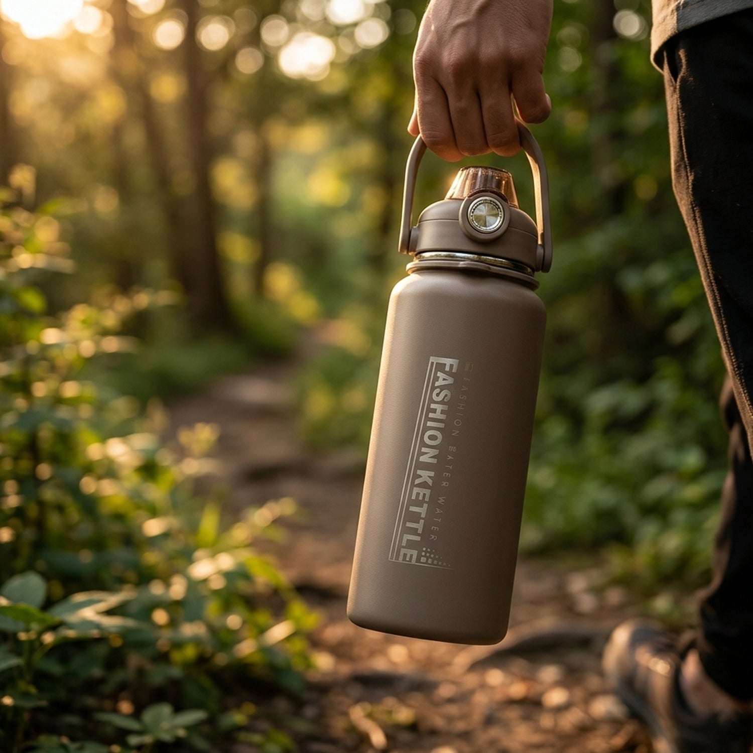 Stainless Steel Water Vacuum Insulated Bottle With Straw (1500ML, Mix Color)-Home & Kitchen-AniGuess-AniGuess