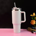 890 ML Insulated Stainless-Steel Travel Tumbler White Color (1 Pc )