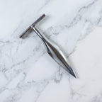 Stainless Steel Coconut Breaker Tool with Comfortable T-Handle (1 Pc)