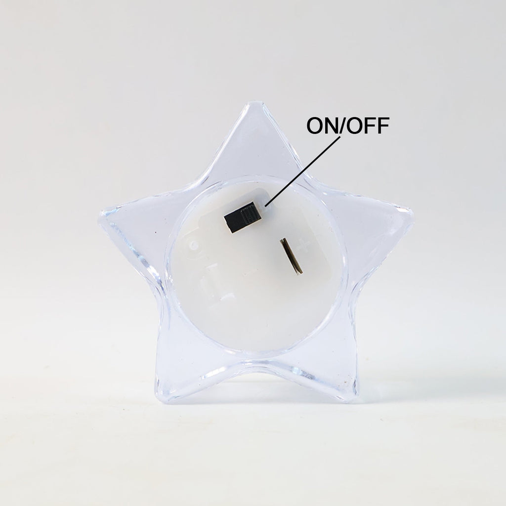 Flameless Star-Shaped LED Candles (4 Pc / Set)