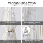 Magnetic Curtain Tiebacks - (2 Pc / Set)