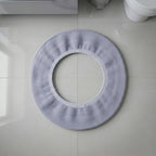 Soft Fabric Elastic Toilet Seat Cover (1 Pc, 29x29 Cm)